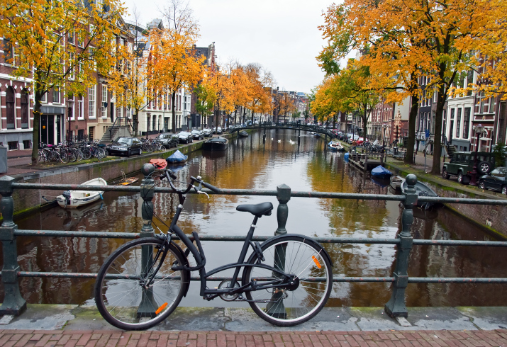 Canal and Bike in Amsterdam