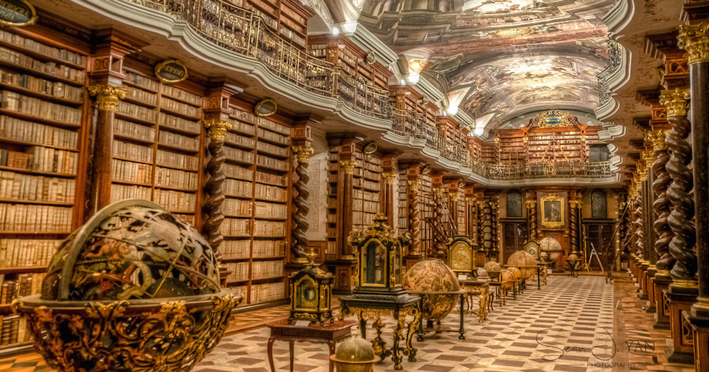 H πιο εντυπωσιακή βιβλιοθήκη του κόσμου βρίσκεται στην Πράγα