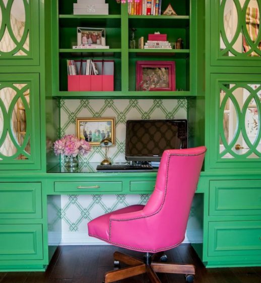 Deco pink green