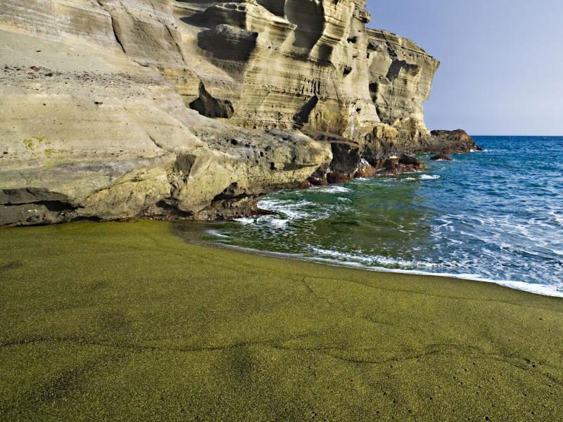 Παραλία με πράσινη άμμο, Χαβάη