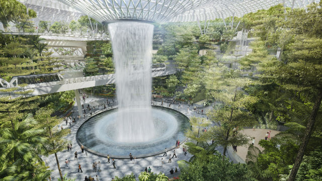 Καταρράκτης στο Jewel Changi Airport