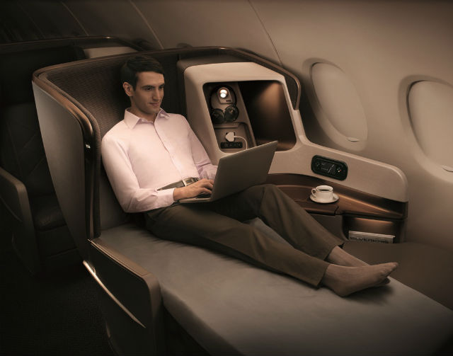 Singapore Airlines καμπίνα