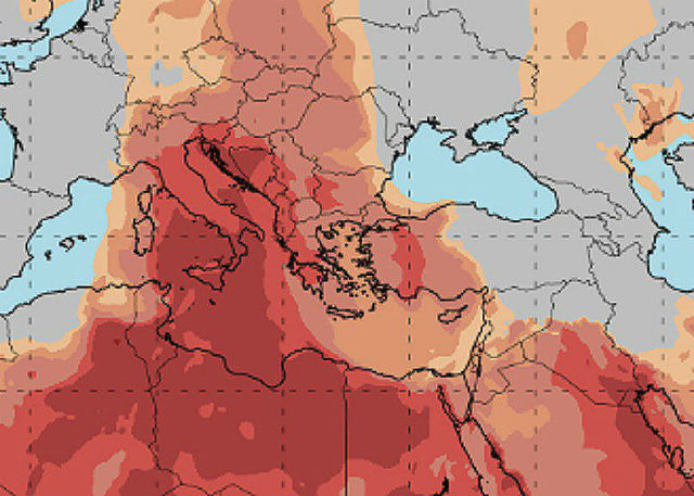 Χάρτης μεταφοράς σκόνης