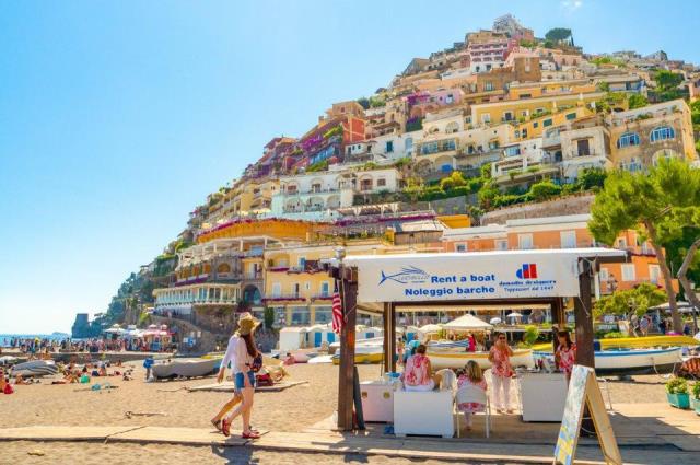 Positano Beach, Αμάλφι, Ιταλία