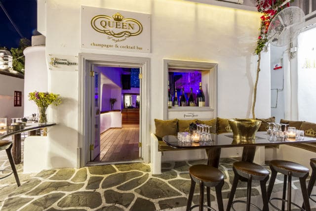 Queen of Mykonos - champagne bar