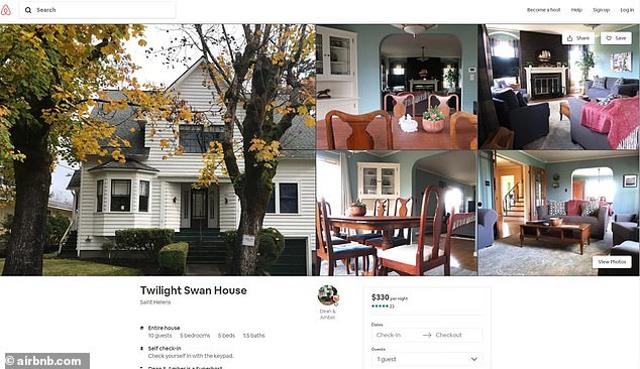 Airbnb Twilight Swan House