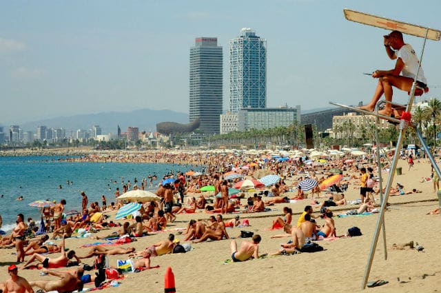 Σαν Σεμπαστιάν, Δημοφιλής παραλία Βαρκελώνης