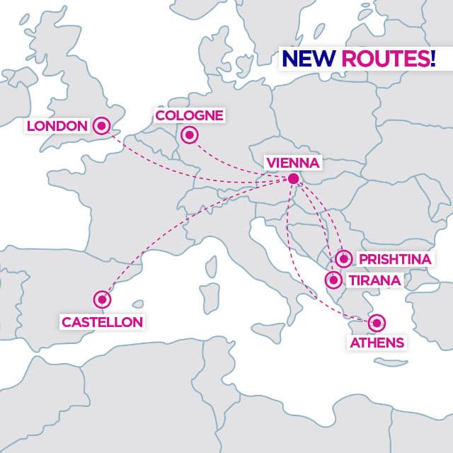 WizzAir νέα δρομολόγια