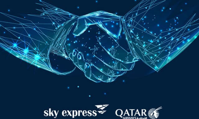 Sky Express, Qatar Airways συνεργασία