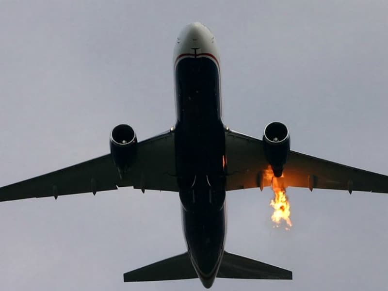 αεροπλάνο φωτιά