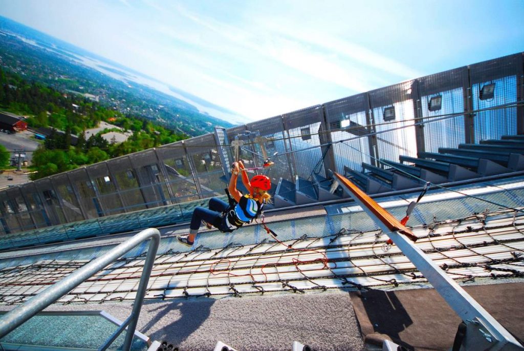 Ziplining Holmenkollen