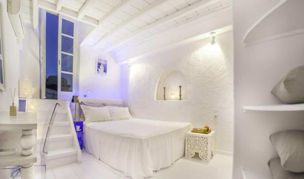 Κρεβάτι δωματίου Mykonos Town Pad