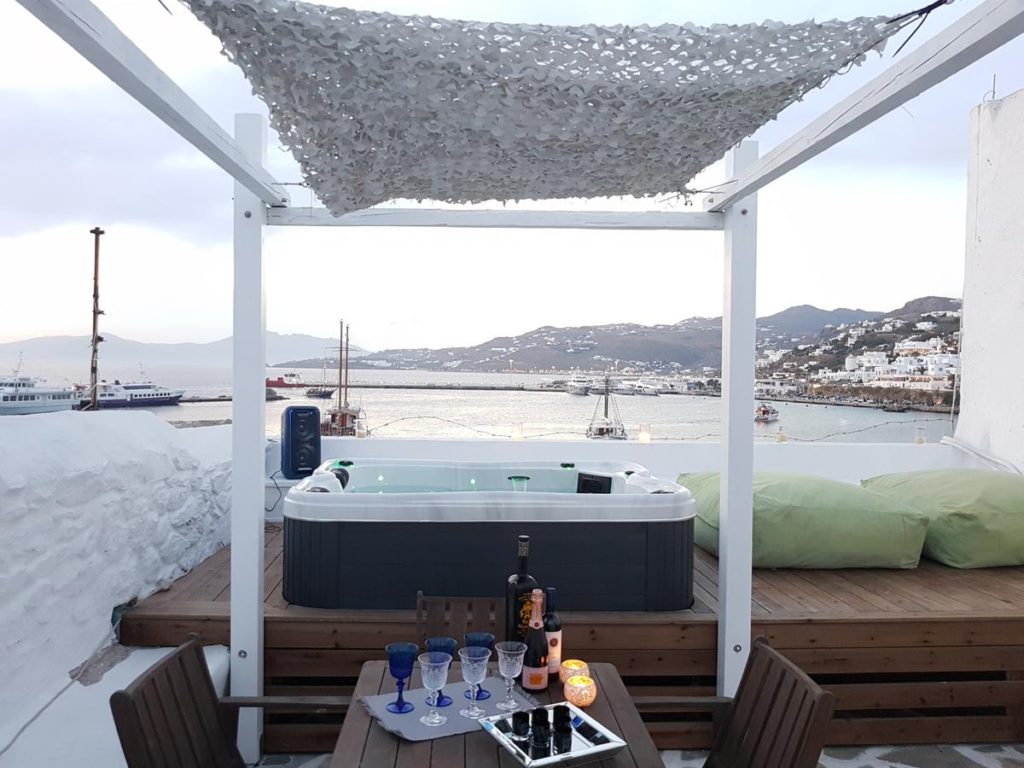 Μπαλκόνι στο Mykonos Town Pad