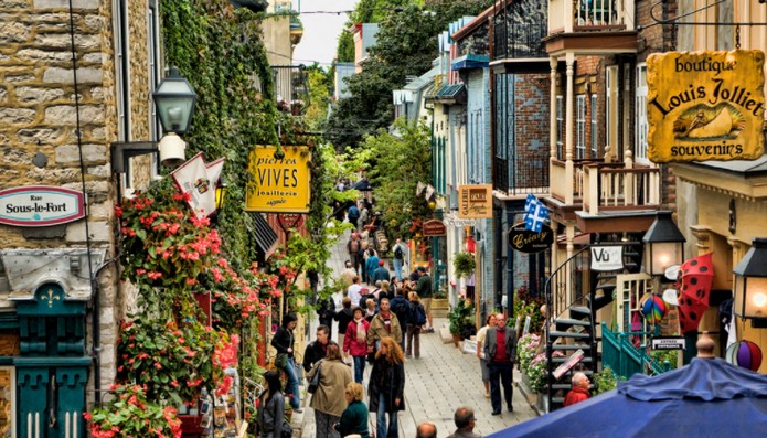 Rue du Petit Champlain, Quebec City, Canada