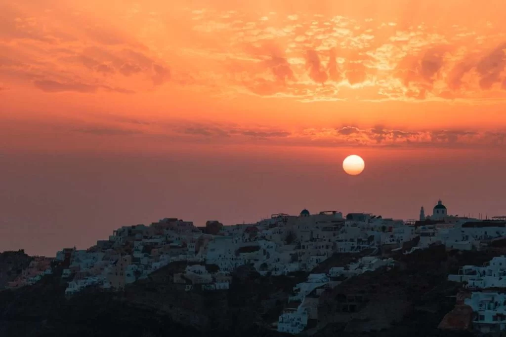 Ηλιοβασίλεμα Σαντορίνη