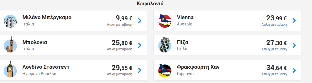 Κεφαλονιά Ryanair