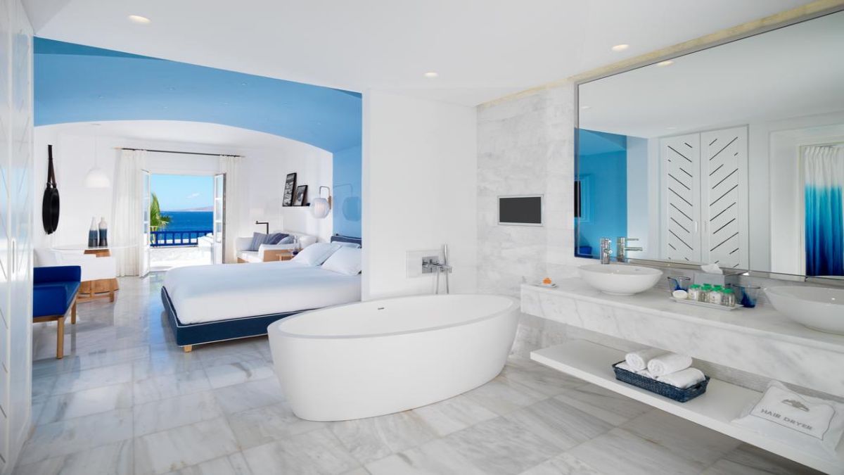 Ξενοδοχείο Mykonos Grand Hotel & Resort δωμάτιο και πολυτέλεια