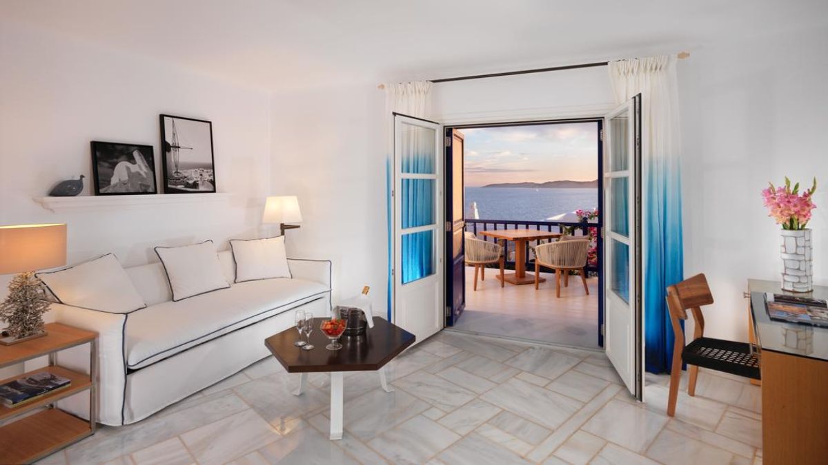 Ξενοδοχείο Mykonos Grand Hotel & Resort η θέα από το δωμάτιο