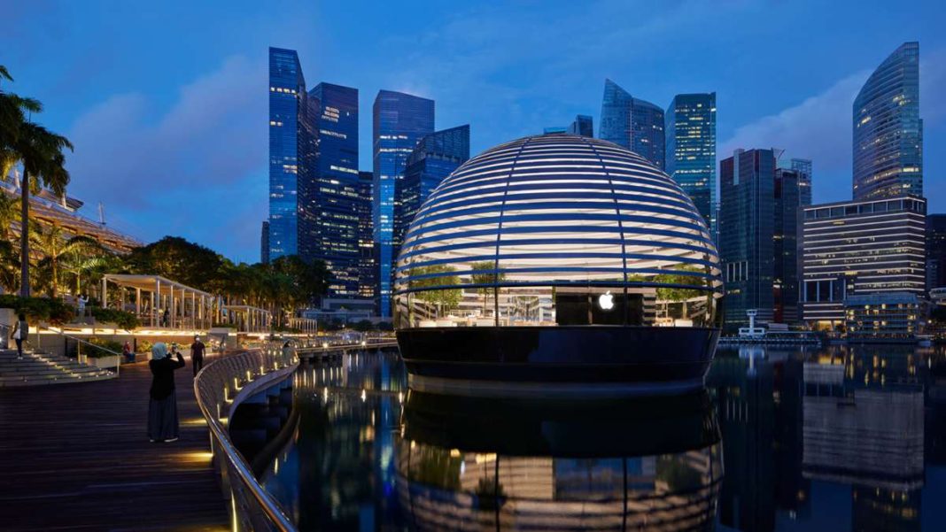 κατάστημα Apple Marina Bay Sands σιγκαπούρη