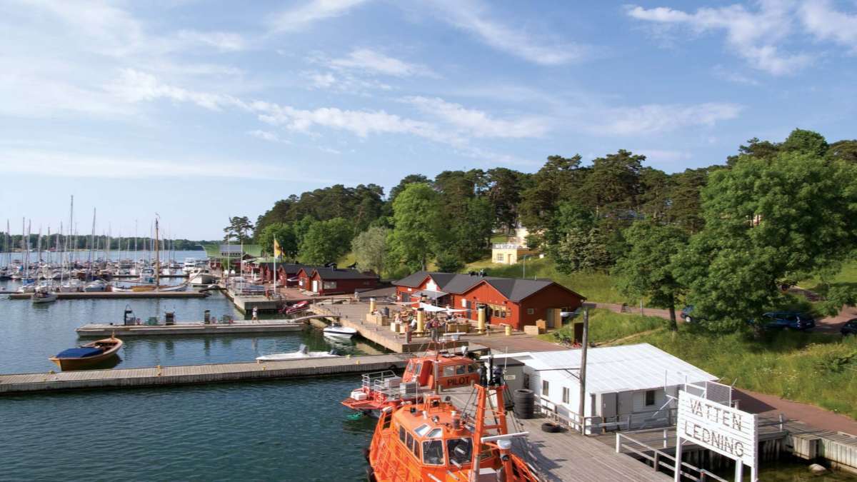 Mariehamn Φινλανδία λιμάνι πλοιάρια