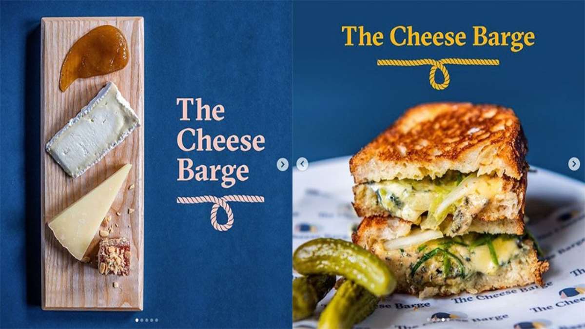 The Cheese Barge πλωτό εστιατόριο μενού