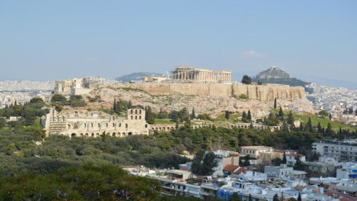 Λόφος Φιλοπάππου θέα στην Ακρόπολη