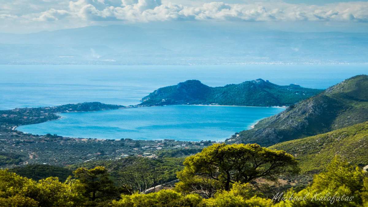 Γεράνεια Όρη πανοραμική