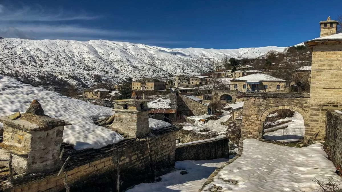 Καλαρρύτες Ιωαννίνων χιόνια