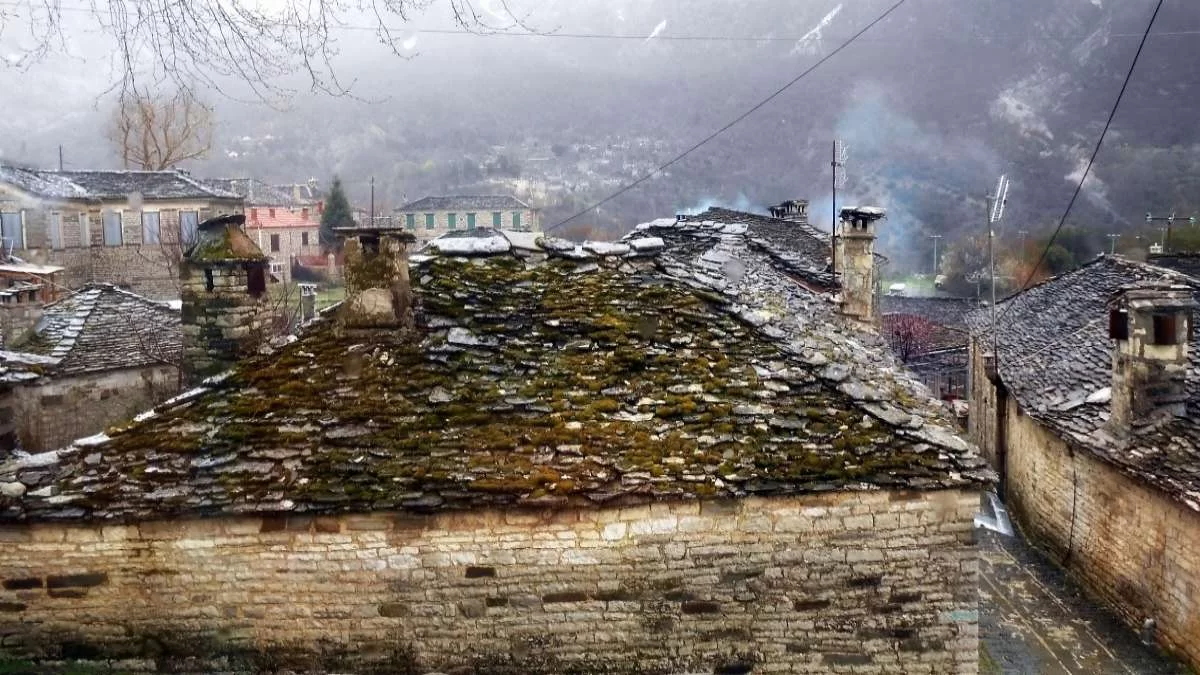 Πάπιγκο ομίχλη σπίτια