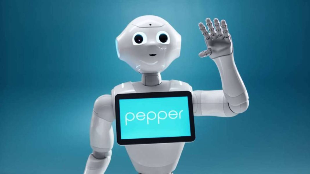 Pepper ρομπότ κοντινό