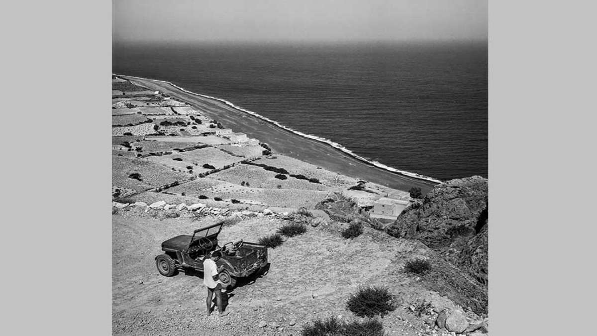 σαντορίνη 1950 το μοναδικό τζιπ στο νησί