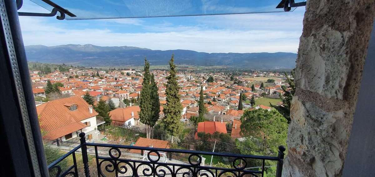 Η θέα από δωμάτιο στο Kyriaki Guesthouse