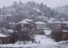 Παρθενώνας Χαλκιδική χωριό χιονισμένο