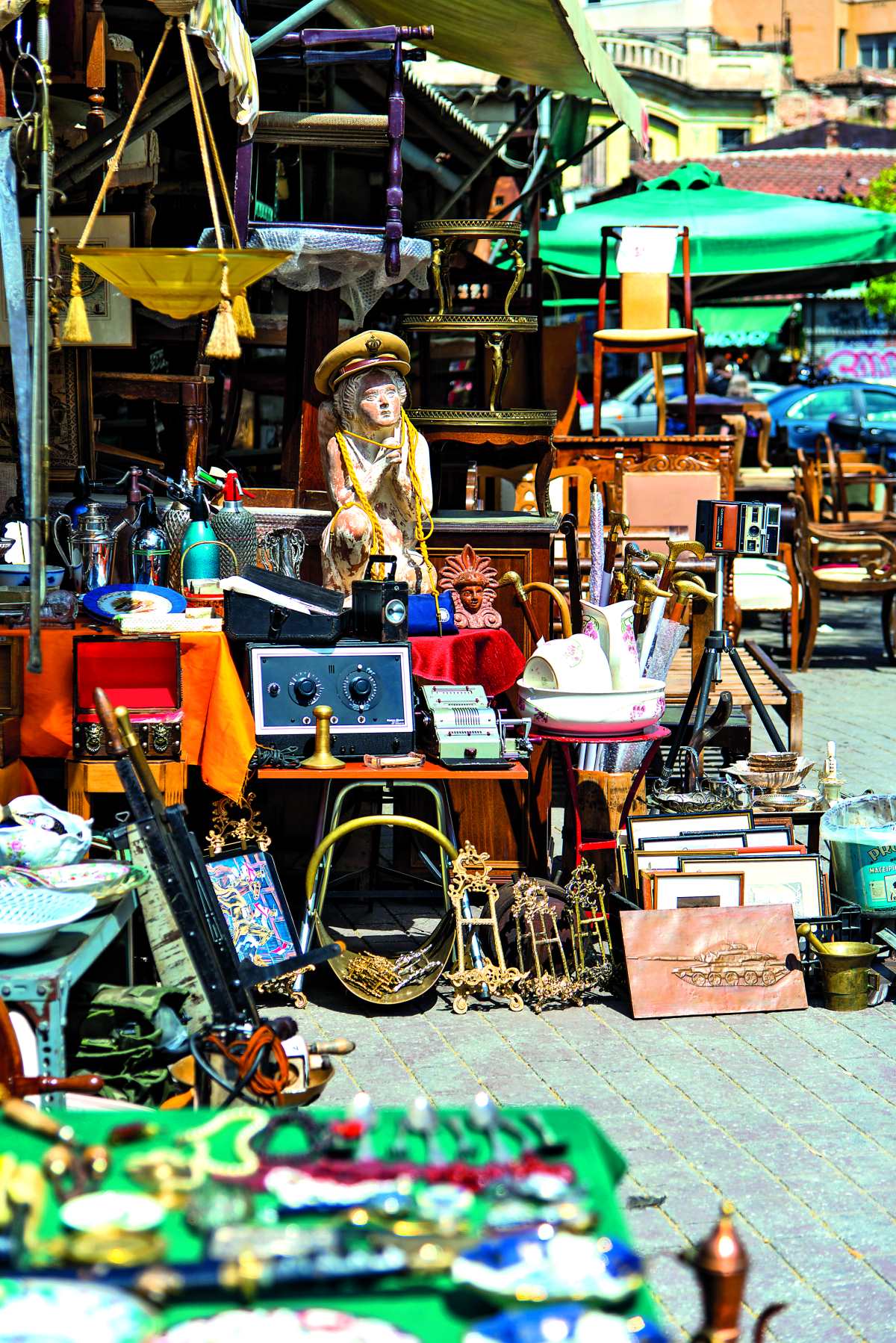 Πλατεία Αβησσυνίας, αντικείμενα second hand προς πώληση