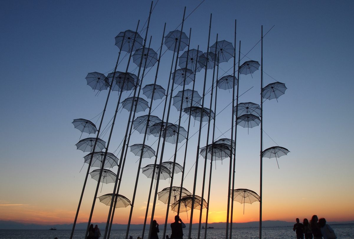 Ομπρέλες, Νέα παραλία Θεσσαλονίκης