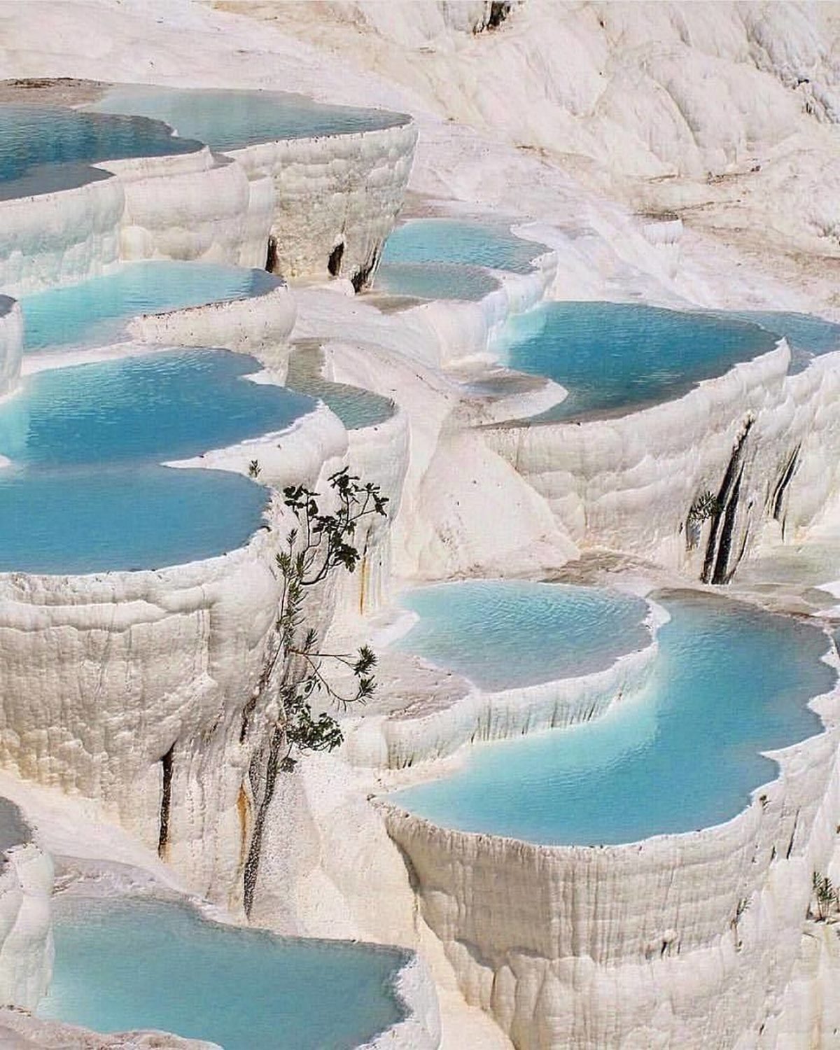 Pamukkale,Τουρκία, θερμές πισίνες