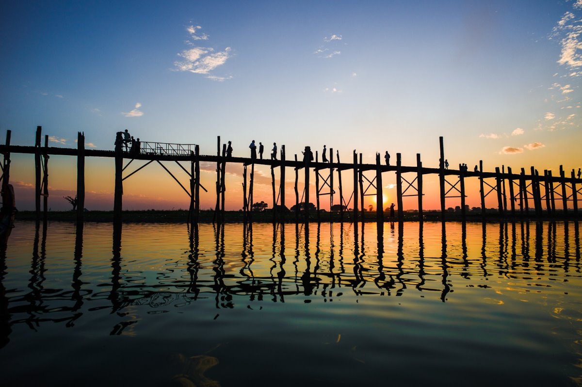 U-Bein Bridge, Μιανμάρ