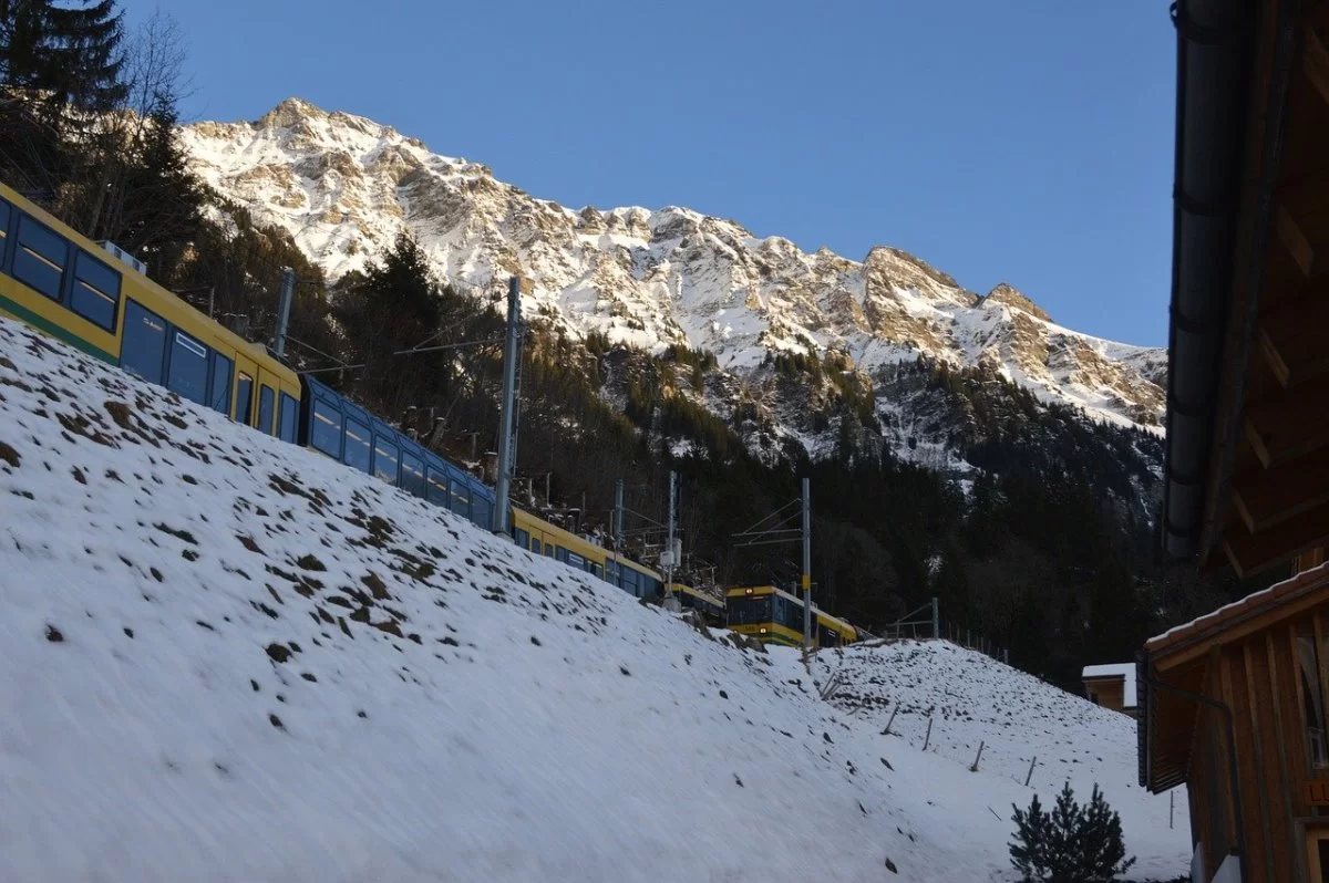 Wengen, τρένο