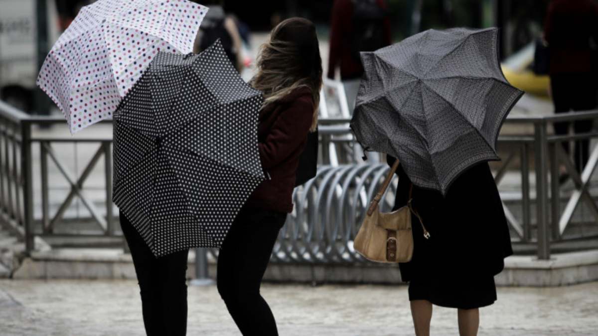 κακοκαιρία Ελλάδα με βροχές και ισχυρούς ανέμους