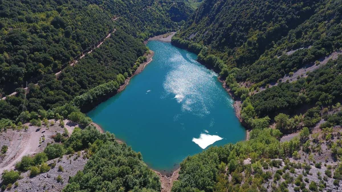 Λίμνη Στεφανιάδα Καρδίτσα πανοραμική λήψη