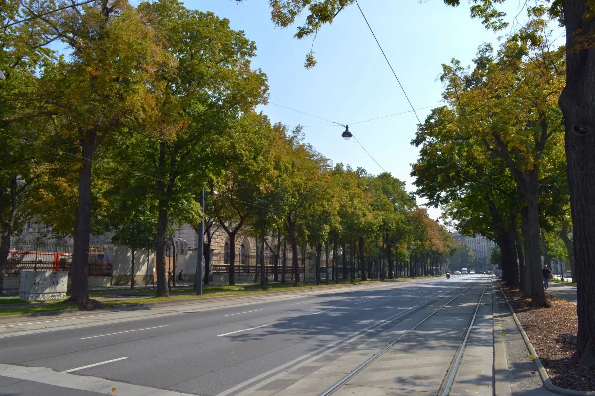 Η λεωφόρος  Ringstrasse, άδεια