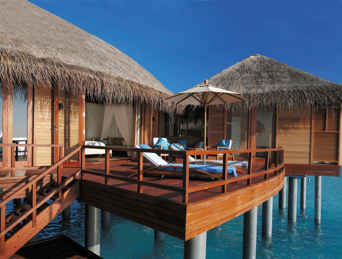 Anantara Resort Μαλδίβες τα σπιτάκια πάνω στη θάλασσα