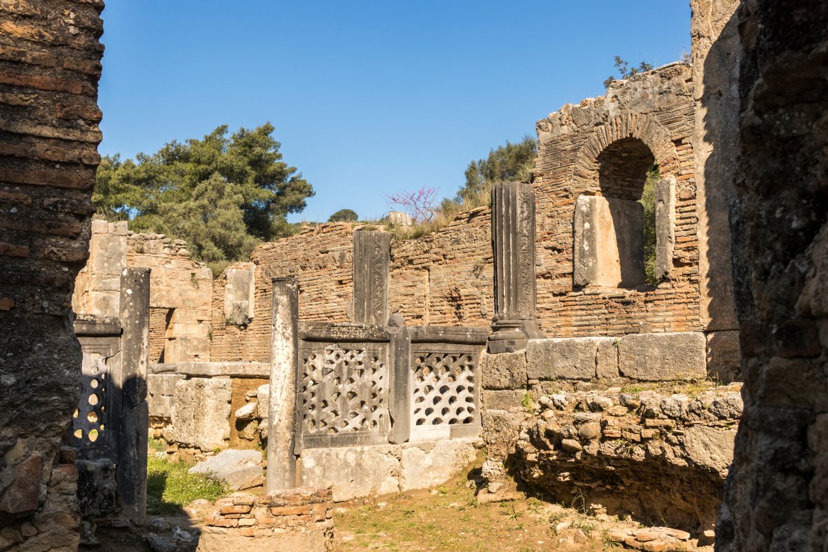 Εργαστήριο Φειδία, Παλαιοχριστιανική Βασιλική της Ολυμπίας, Αρχαία Ολυμπία