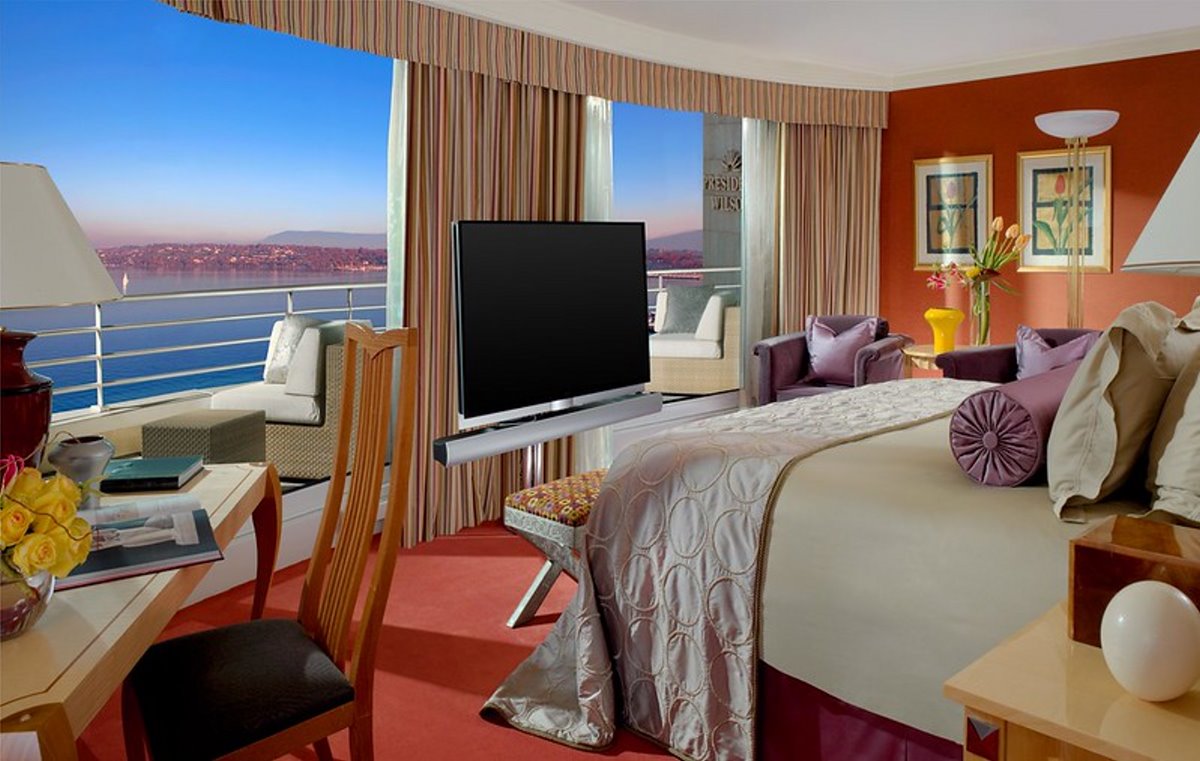 Hotel President Wilson Suite ακριβότερη σουίτα με χλιδάτο δωμάτιο