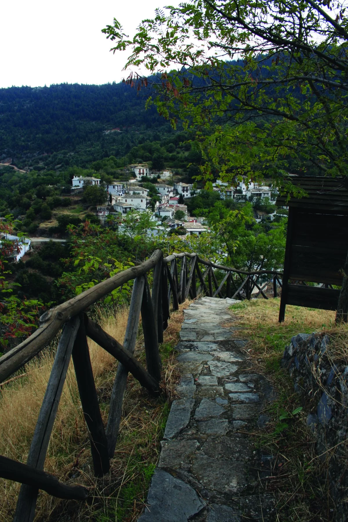 Η Καστάνιτσα περιβάλλεται από καταπράσινα τοπία και ορεινούς όγκους