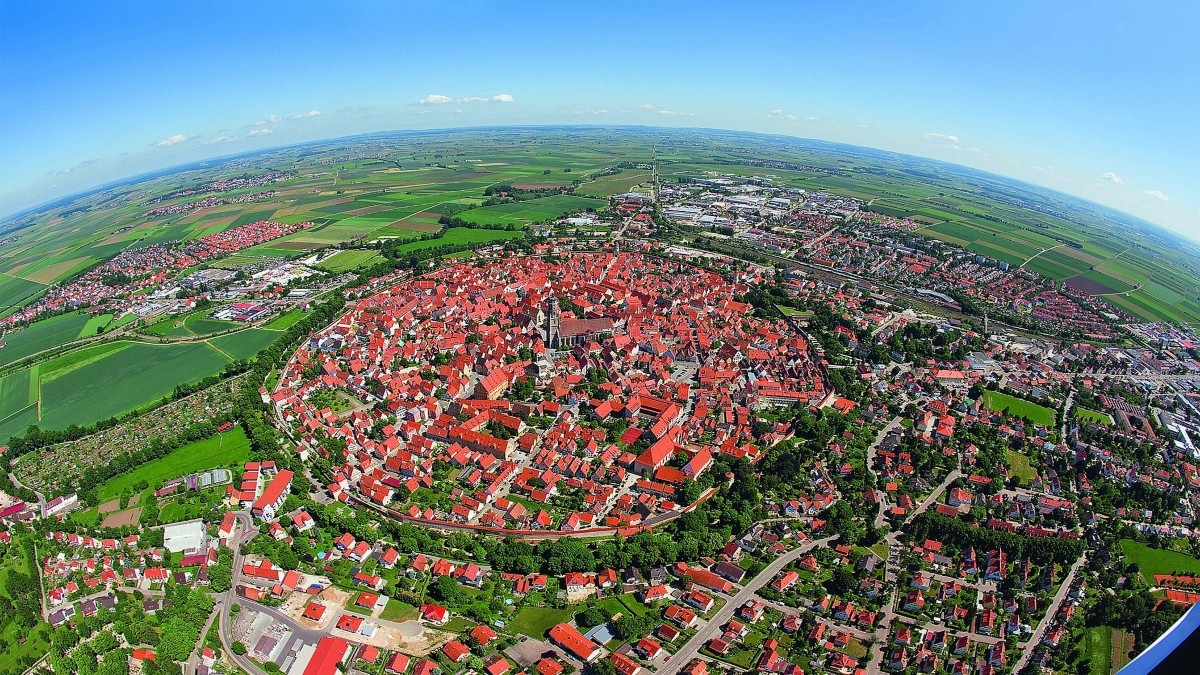 Nordlingen πόλη Βαυαρία πανοραμική
