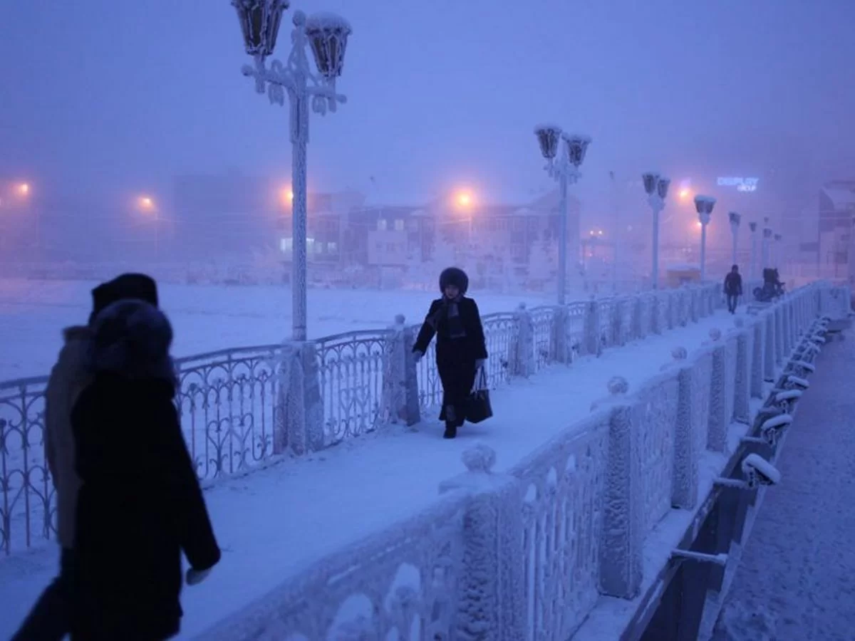 δύσκολη η ζωή στην πιο κρύα πόλη στο Yakutsk Σιβηρία 