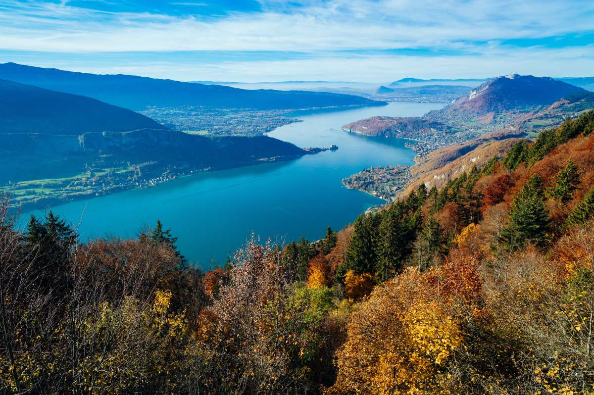 Η λίμνη Annecy από ψηλά