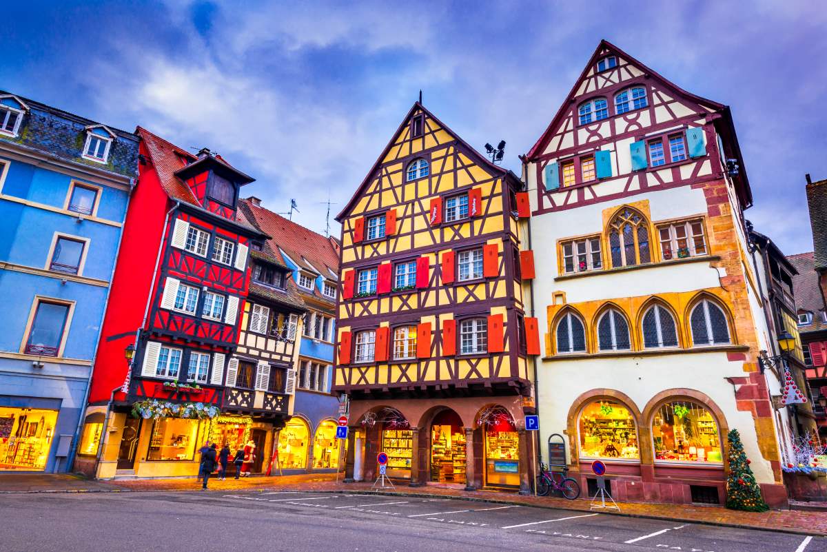 Colmar France, ndërtesa shumëngjyrëshe