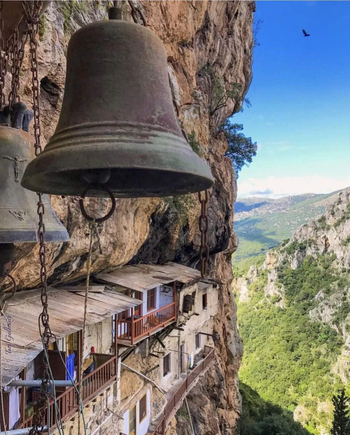 Το καμπαναριό της Μονής Τιμίου Προδρόμου Αρκαδία